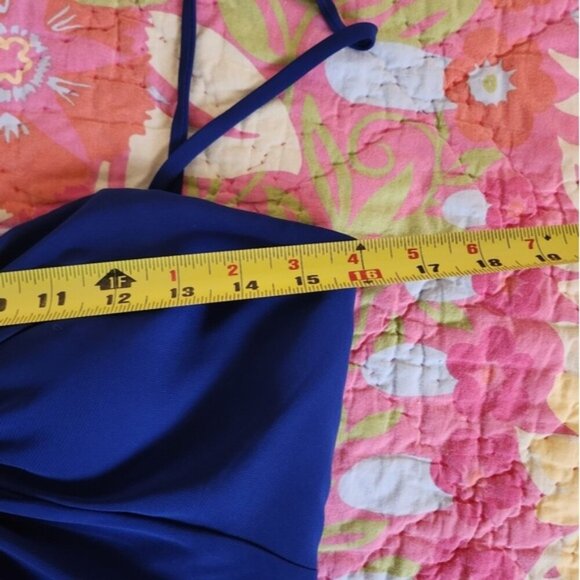 Symphony of Venus Cobalt Blue Strapless Maxi Dress Formal Gown Prom Bridesmaid - Picture 12 of 15